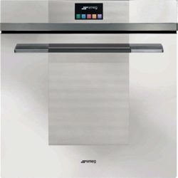 Smeg Linea SFP140B 60cm Pyrolytic Multifunction Oven in White